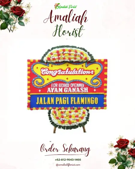 Sewa Papan Bunga Resepsi Pernikahan Cibinong